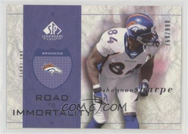 2002 SP Legendary Cuts - [Base] #120 - Road to Immortality - Shannon Sharpe /800