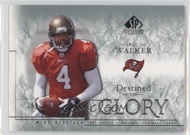 2002 SP Legendary Cuts - [Base] #139 - Destined for Glory - Marquise Walker /500