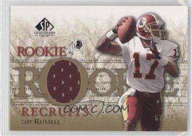 2002 SP Legendary Cuts - Rookie Recruits - Gold #RR-CR - Cliff Russell /75