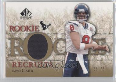 2002 SP Legendary Cuts - Rookie Recruits - Gold #RR-DC - David Carr /75