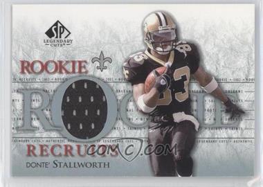 2002 SP Legendary Cuts - Rookie Recruits #RR-DS - Donte' Stallworth
