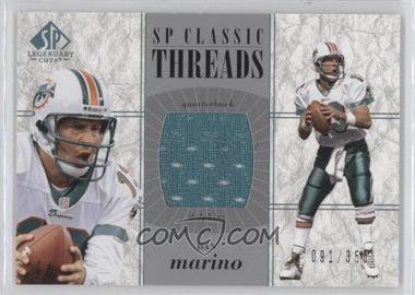 2002 SP Legendary Cuts - SP Classic Threads #CC-DM - Dan Marino /350