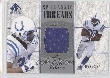 2002 SP Legendary Cuts - SP Classic Threads #CC-EJ - Edgerrin James /350