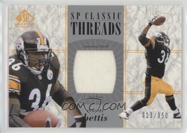 2002 SP Legendary Cuts - SP Classic Threads #CC-JB - Jerome Bettis /350