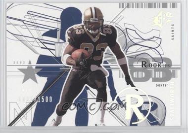 2002 SPx - [Base] #127 - Donte Stallworth /1500