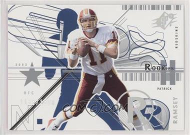 2002 SPx - [Base] #132 - Patrick Ramsey /1500