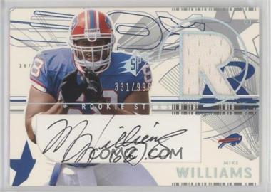 2002 SPx - [Base] #174 - Rookie Stars - Mike Williams /999