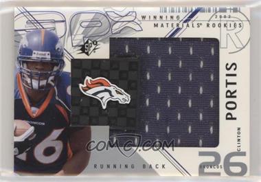 2002 SPx - Winning Materials Rookies #WMR-CP - Clinton Portis