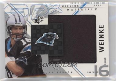 2002 SPx - Winning Materials #WM-CW - Chris Weinke