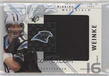 2002 SPx - Winning Materials #WM-CW - Chris Weinke