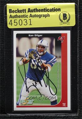 2002 Score - [Base] #103 - Ken Dilger [BAS Authentic]