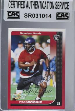 2002 Score - [Base] #312 - Napoleon Harris [CAS Certified Sealed]