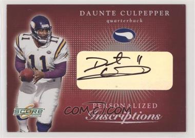 2002 Score - Inscriptions #IN-10 - Daunte Culpepper [EX to NM]