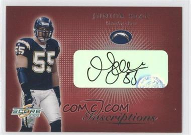 2002 Score - Inscriptions #IN-24 - Junior Seau