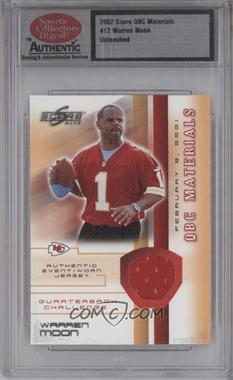 2002 Score - QBC Materials #12 - Warren Moon