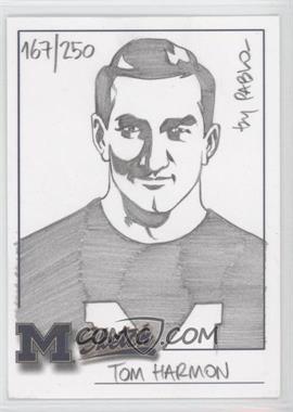 2002 TK Legacy Michigan Wolverines - Sketch Cards #_TOHA - Tom Harmon (Pablo) /250