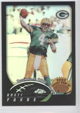 2002 Topps Chrome - [Base] - Black Refractor #157 - Brett Favre /599