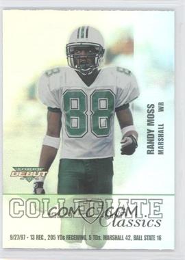 2002 Topps Debut - Collegiate Classics #CC1 - Randy Moss