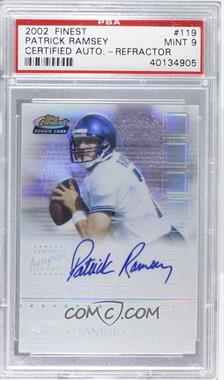 2002 Topps Finest - [Base] - Refractor #119 - Patrick Ramsey /175 [PSA 9 MINT]