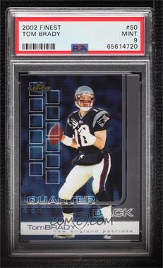 2002 Topps Finest - [Base] #50 - Tom Brady [PSA 9 MINT]