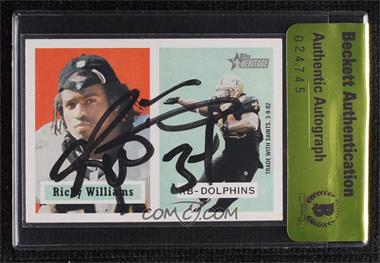 2002 Topps Heritage - [Base] #11 - Ricky Williams [BAS Authentic]