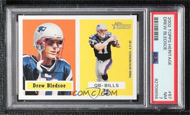 2002 Topps Heritage - [Base] #87 - Drew Bledsoe [PSA 7 NM]