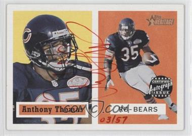 2002 Topps Heritage - Real One Autographs - Red Ink #HR-AT - Anthony Thomas /57