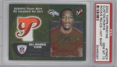 2002 Topps Pristine - All-Rookie Team #TRR-CP - Clinton Portis [PSA 10 GEM MT]