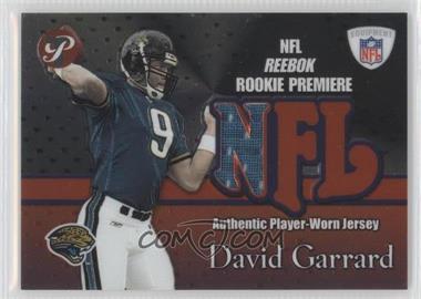 2002 Topps Pristine - Rookie Premiere Relics #RPR-DG - David Garrard