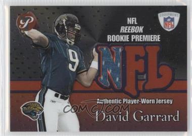 2002 Topps Pristine - Rookie Premiere Relics #RPR-DG - David Garrard