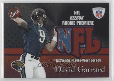 2002 Topps Pristine - Rookie Premiere Relics #RPR-DG - David Garrard