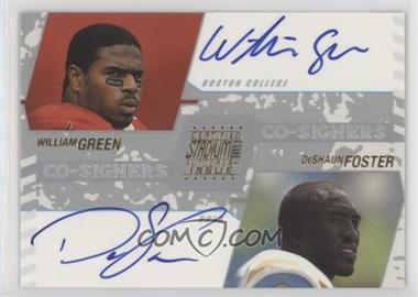 2002 Topps Stadium Club - Co-Signers #CS-GF - William Green, DeShaun Foster