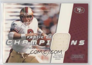 2002 Topps Stadium Club - Fabric of Champions #FC-SY - Steve Young /999