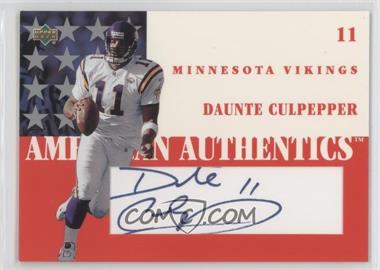 2002 UD Authentics - American Authentics Level 1 #ST1-11 - Daunte Culpepper