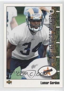 2002 UD Authentics - [Base] #134 - Lamar Gordon /1000