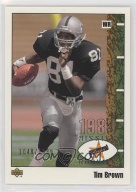 2002 UD Authentics - [Base] #142 - Tim Brown /1989