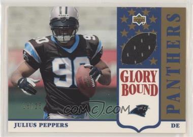 2002 UD Authentics - Glory Bound Jerseys - Gold #GBJ-JP - Julius Peppers /25