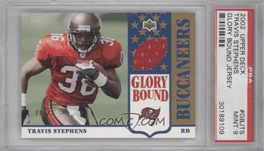 2002 UD Authentics - Glory Bound Jerseys - Gold #GBJ-TS - Travis Stephens /25 [PSA 9 MINT]