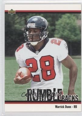 2002 UD Authentics - Rumble Backs #RB-14 - Warrick Dunn