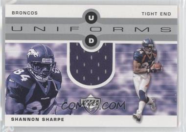 2002 Upper Deck - UD Uniforms #UDU-SS - Shannon Sharpe