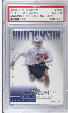 2002 Upper Deck Graded - [Base] #100 - Making the Grade - Chad Hutchinson /700 [PSA 9 MINT]