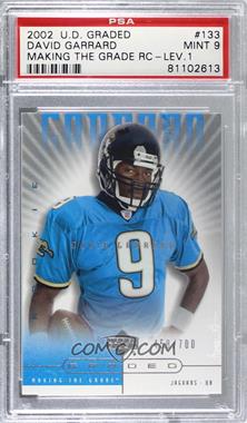 2002 Upper Deck Graded - [Base] #133 - Making the Grade - David Garrard /700 [PSA 9 MINT]