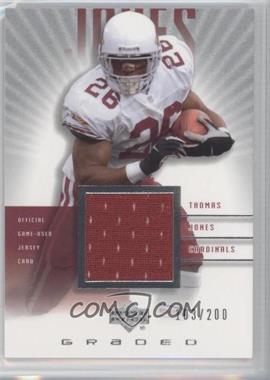 2002 Upper Deck Graded - Game Jersey #G1-TJ - Thomas Jones /200