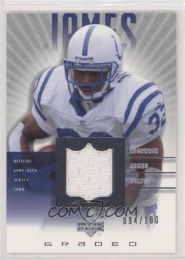 2002 Upper Deck Graded - Game Jersey #G2-EJ - Edgerrin James /100