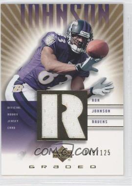 2002 Upper Deck Graded - Rookie Game Jerseys - Gold #RJ-500 - Ron Johnson /125