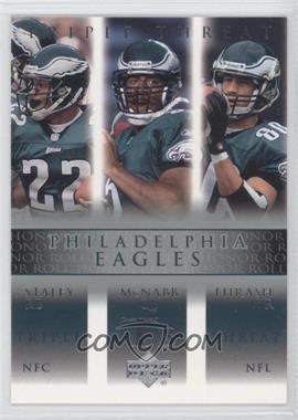 2002 Upper Deck Honor Roll - [Base] #82 - Triple Threat - Duce Staley, Donovan McNabb, James Thrash