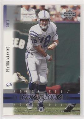 2002 Upper Deck Honor Roll - Dean's List Quarterbacks #DLQ-5 - Peyton Manning