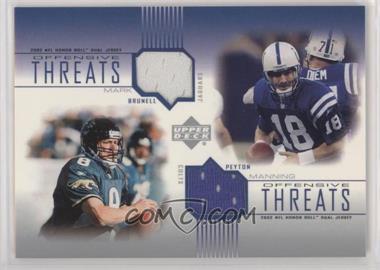 2002 Upper Deck Honor Roll - Offensive Threats Jerseys #OT-MB - Mark Brunell, Peyton Manning