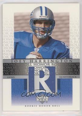 2002 Upper Deck Honor Roll - Rookie Honor Roll #RHR-JH - Joey Harrington