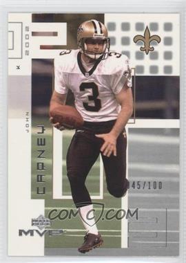 2002 Upper Deck MVP - [Base] - Silver #148 - John Carney /100